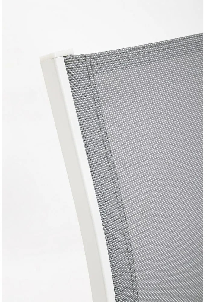 Biały aluminiowy zestaw mebli ogrodowych dla 4 osób Kallen – Bizzotto