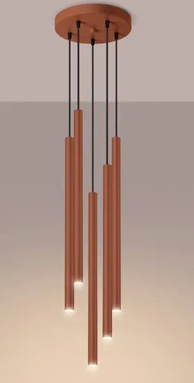 Nowoczesna lampa wisząca w kolorze ochra - M088 B6-K18
