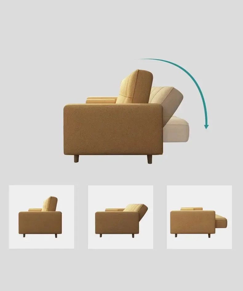 Rozkładana sofa oliwkowoszara NESTOR VELVET