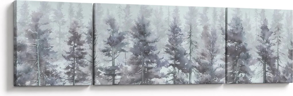 Obraz - Pine forest II, aquarel (170x50 cm)