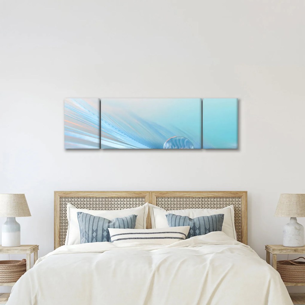 Obraz - Nebieska kropla (170x50 cm)