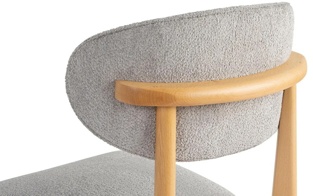 Zestaw krzeseł do jadalni Lionte Grey and Light Oak, 2 szt.