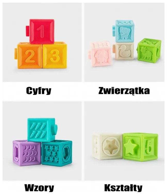 Woopie baby sensory puzzles squeeze puzzle sound learning to count 20 el.