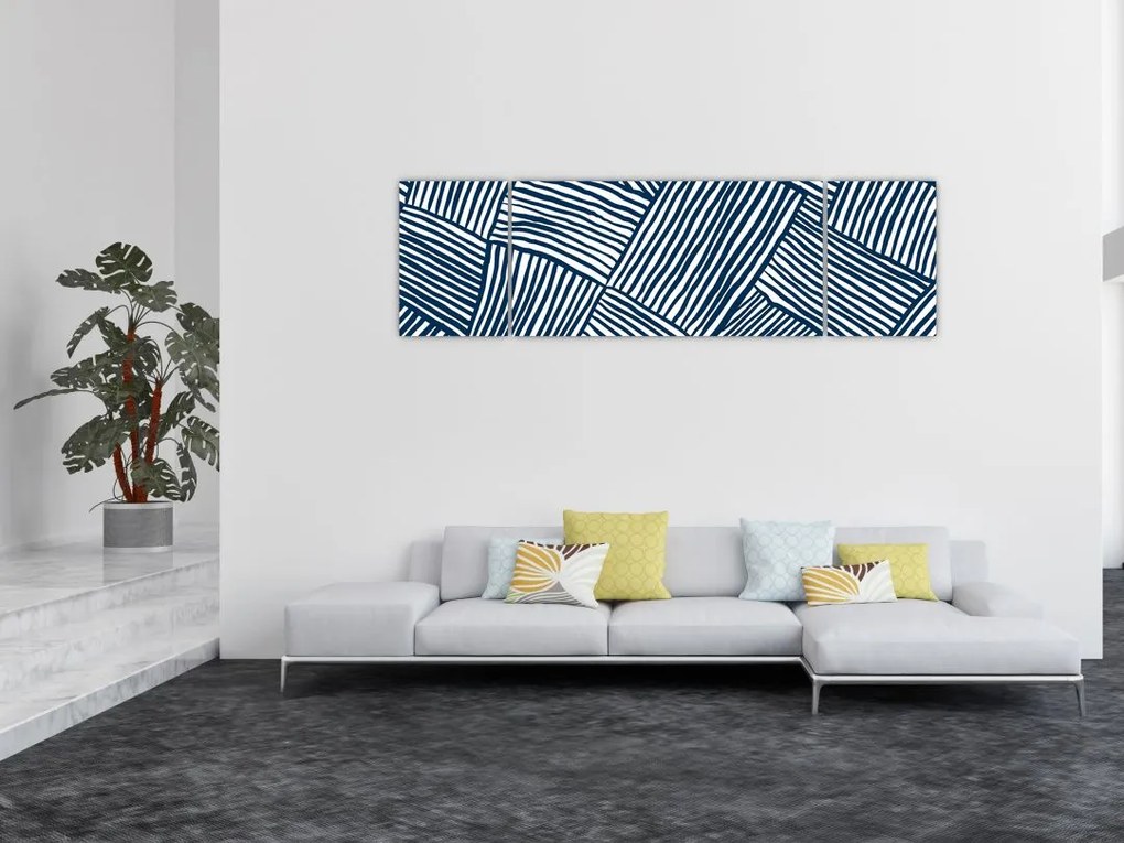 Obraz - linia 3D (170x50 cm)