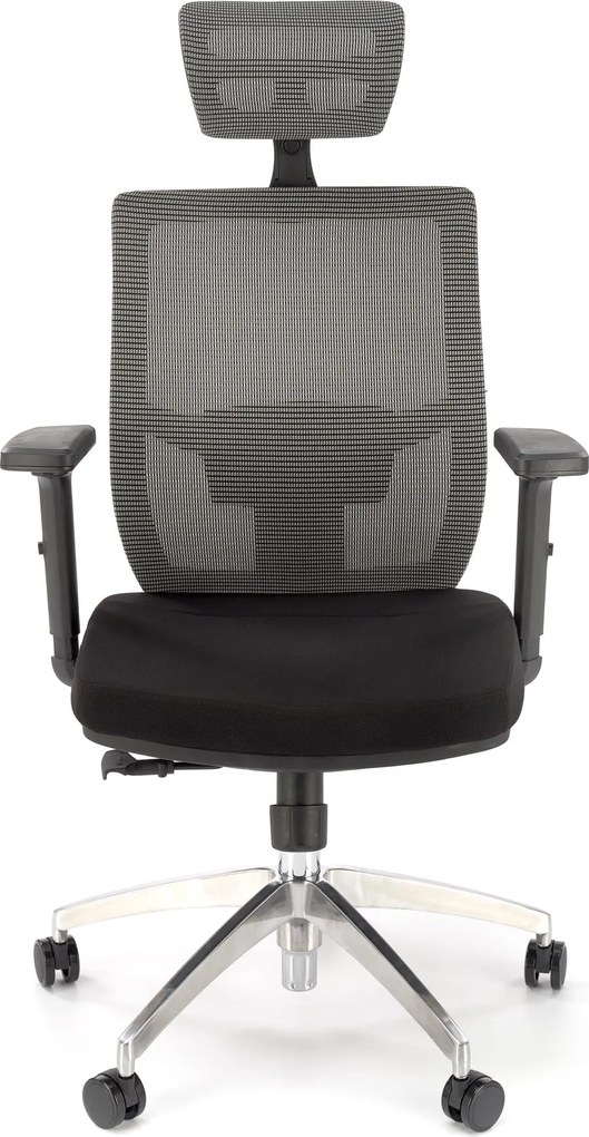 Fotel biurowy z regulacjami Admiral, zgodny z normą BHP