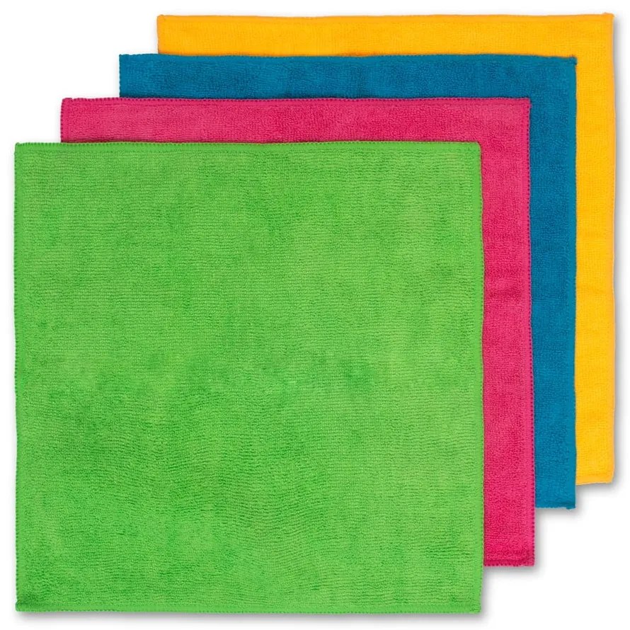 Zestaw 4 ściereczek z mikrofibry Vileda Colors, 30 x 30 cm