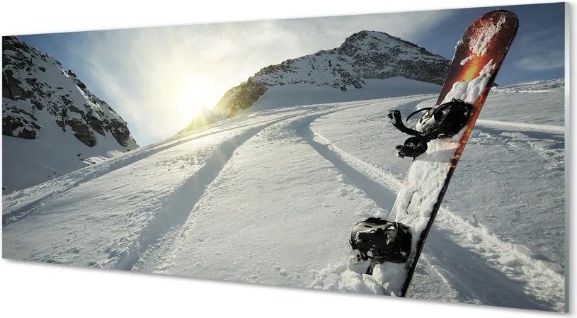 Panel nad Blat Kuchenny Snowboard w Zimowych Górach