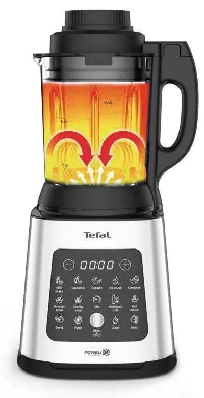 Blender kielichowy w kolorze srebra Perfectmix Cook BL83SD30 – Tefal