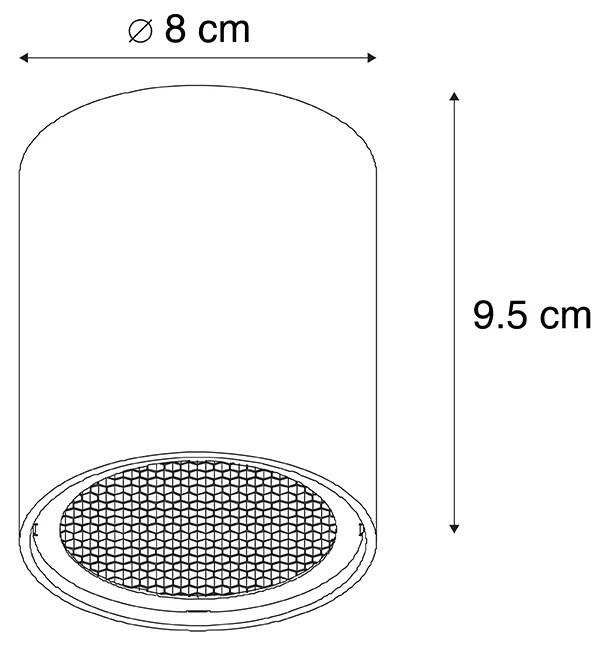 Designerski reflektor czarny - Tubo Honey