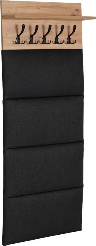 Wieszak ścienny do przedpokoju tapicerowany 60 cm  N9-C11