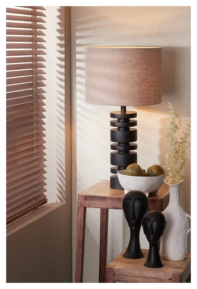 Podstawa lampy stołowej w kolorze matowej czerni 40 cm Desley – Light & Living