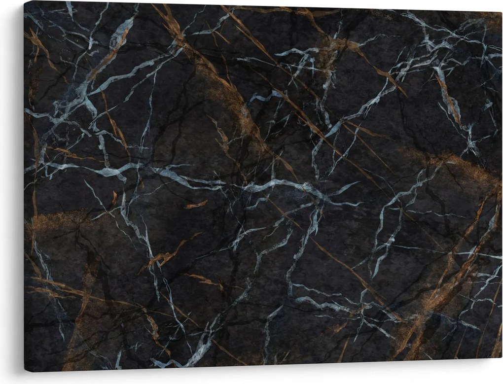 Obraz - Czarny marmur (70x50 cm)