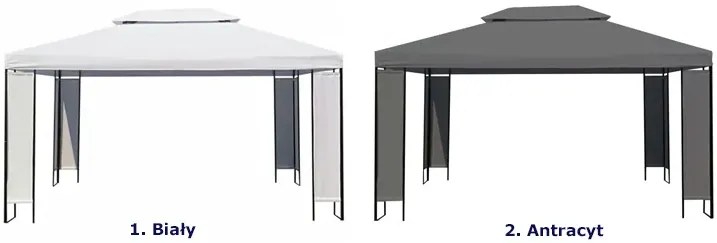 Nowoczesna altana ogrodowa antracyt - Solids