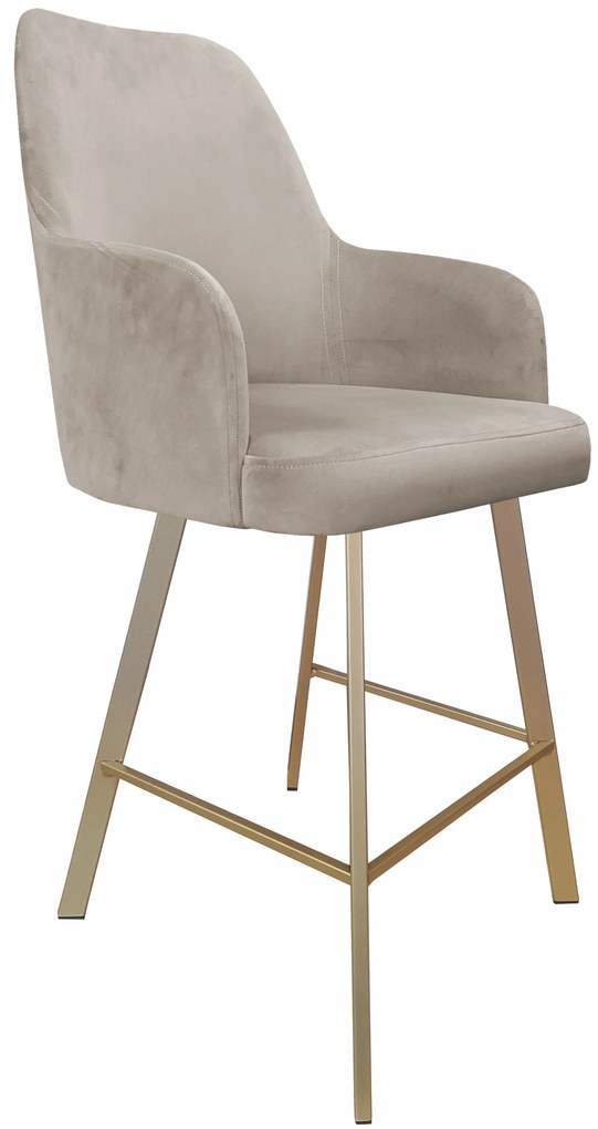 Hoker krzesło barowe Westa podstawa Profil złota MG09