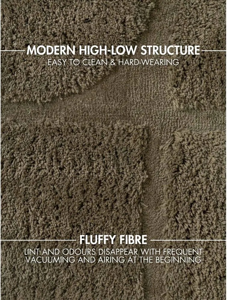 Dywan tkany ręcznie w kolorze khaki 200x300 cm Lambeth Jasper – Ted Baker