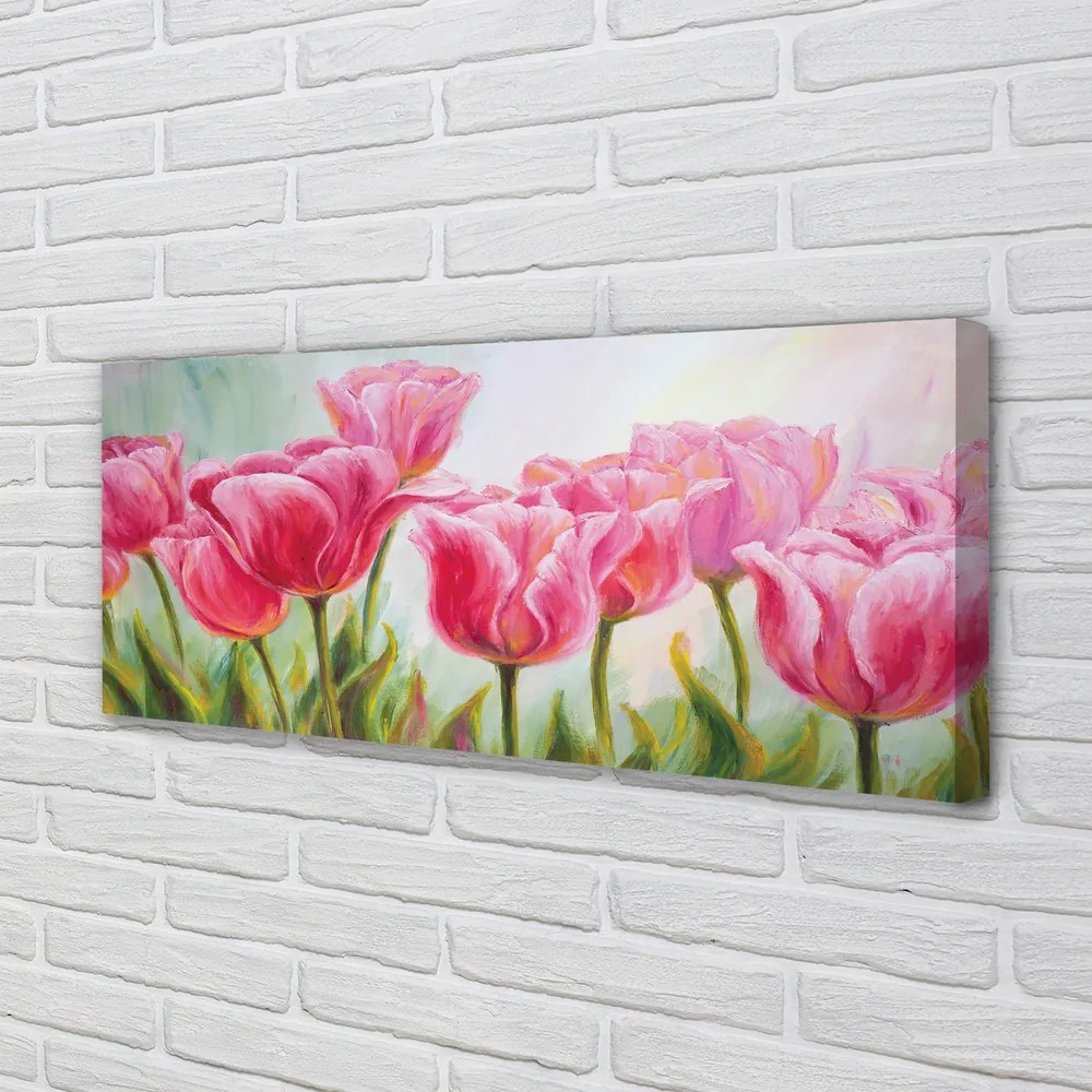 Obraz canvas na ścianę Obraz Tulipanów