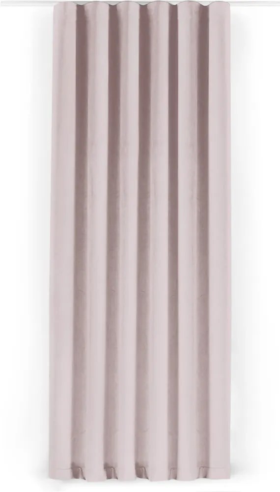 Jasnoróżowa aksamitna zasłona częściowo zaciemniająca (dimout) 200x270 cm Velto – Filumi