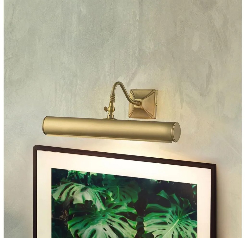 Elstead PL1-20-BB - Lampka do obrazów PICTURE LIGHT 2xE14/40W/230V złota