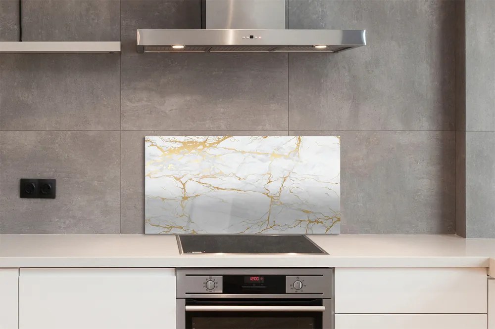 Panel szklany do Kuchni Marmurowy Akcent Wnętrza