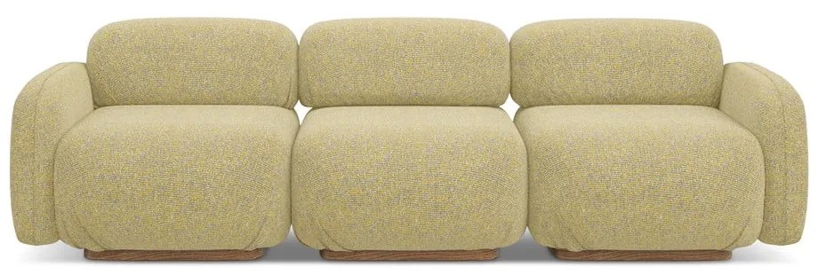 Żółta sofa modułowa 270 cm Ailani – Makamii