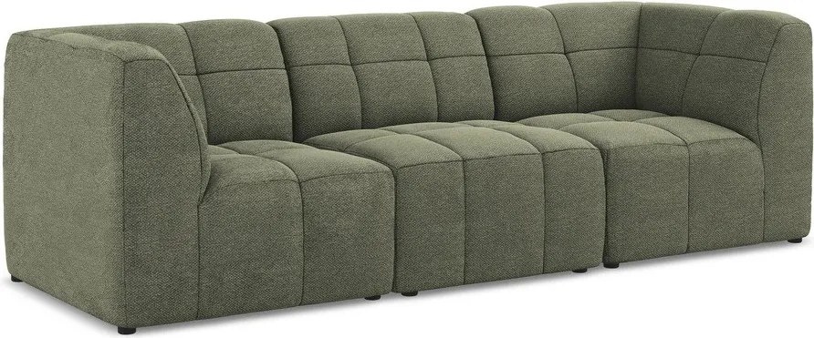 Zielona sofa z materiału bouclé 255 cm Aloha – Makamii