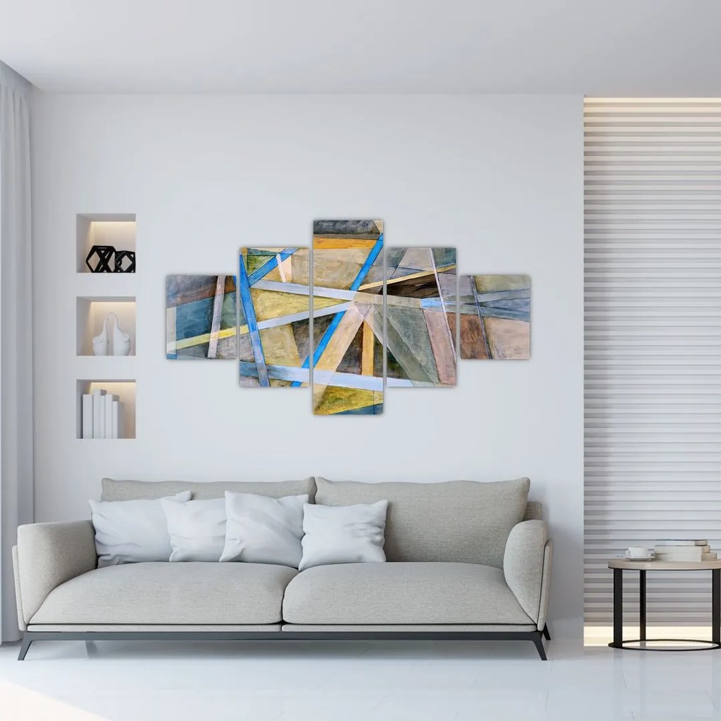 Obraz - Abstrakcja (125x70 cm)