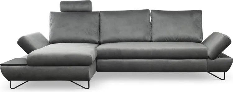 Narożnik LOFT z funkcją spania Regulowane zagłówki i podłokietniki Lewa strona Kronos 22