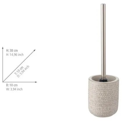Kremowa ceramiczna szczotka do WC Pergole – Wenko