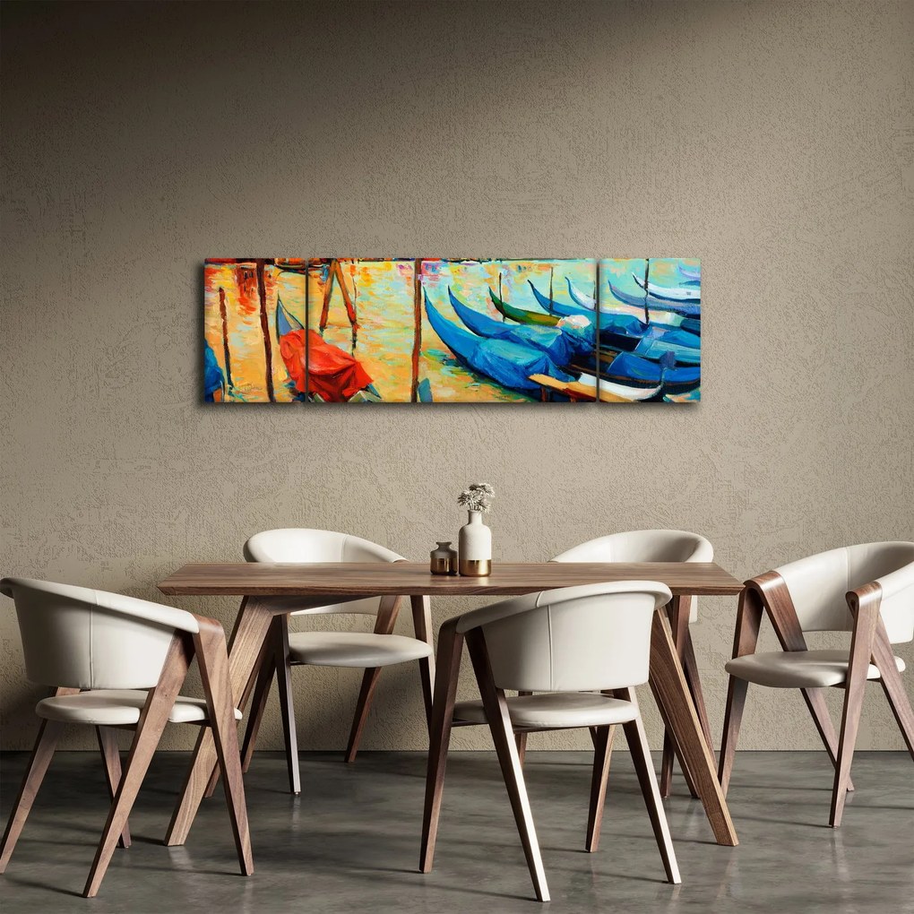 Obraz - Port w Wenecji (170x50 cm)