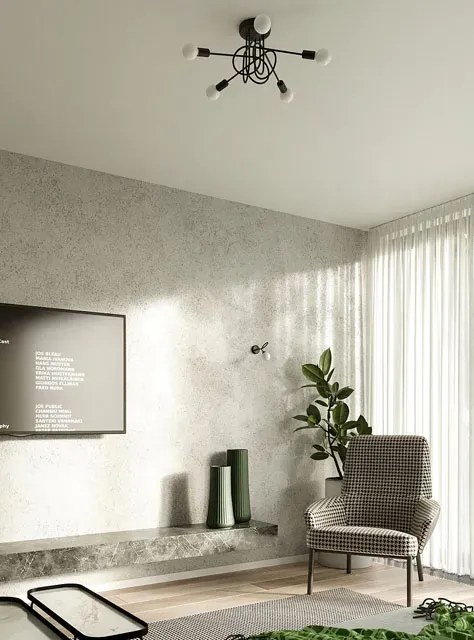 Czarny żyrandol E27 supeł bez kloszy - A619 K1-F09