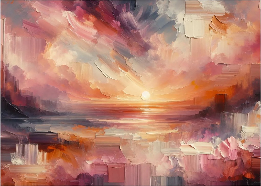 Obraz - Malowane zorze (70x50 cm)