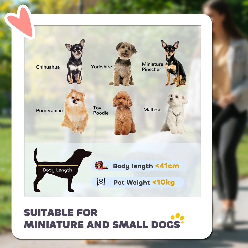 PawHut Wózek dla psa składany do 10 kg z 3 kołami, siatkowymi oknami, uchwytem na napoje i koszem na akcesoria, 109,5 x 57,5 x 106,5 cm, czerwony | Aosom PL