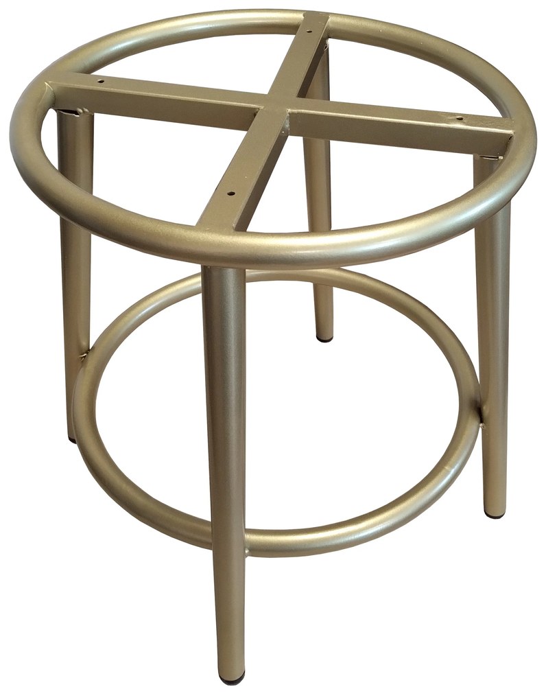 Taboret Ben noga metalowa złota MG09