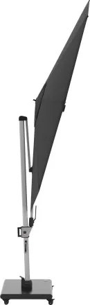 KNIRPS 320 x 320 cm - luksusowy wahadłowy parasol ogrodowy z drążkiem bocznym : Kolor parasola - Ciemnoszary