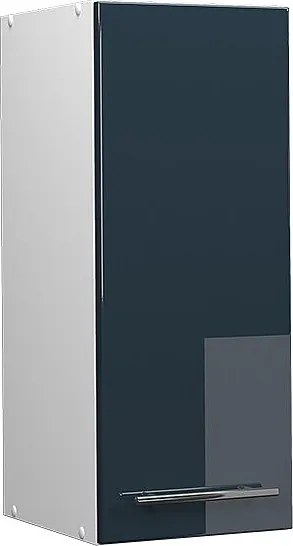 Szafka ścienna ciemnoniebieski wysoki połysk 30x34.1x72 fame-line