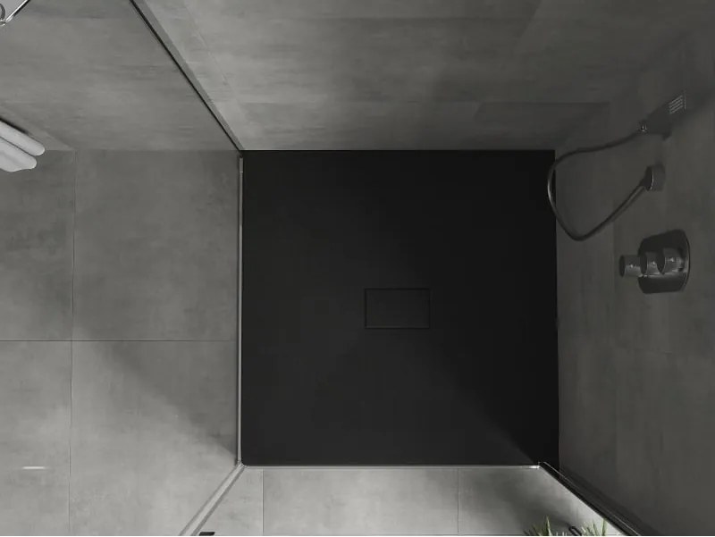 Mexen Hugo brodzik kwadratowy SMC 100 x 100 cm, czarny - 42701010