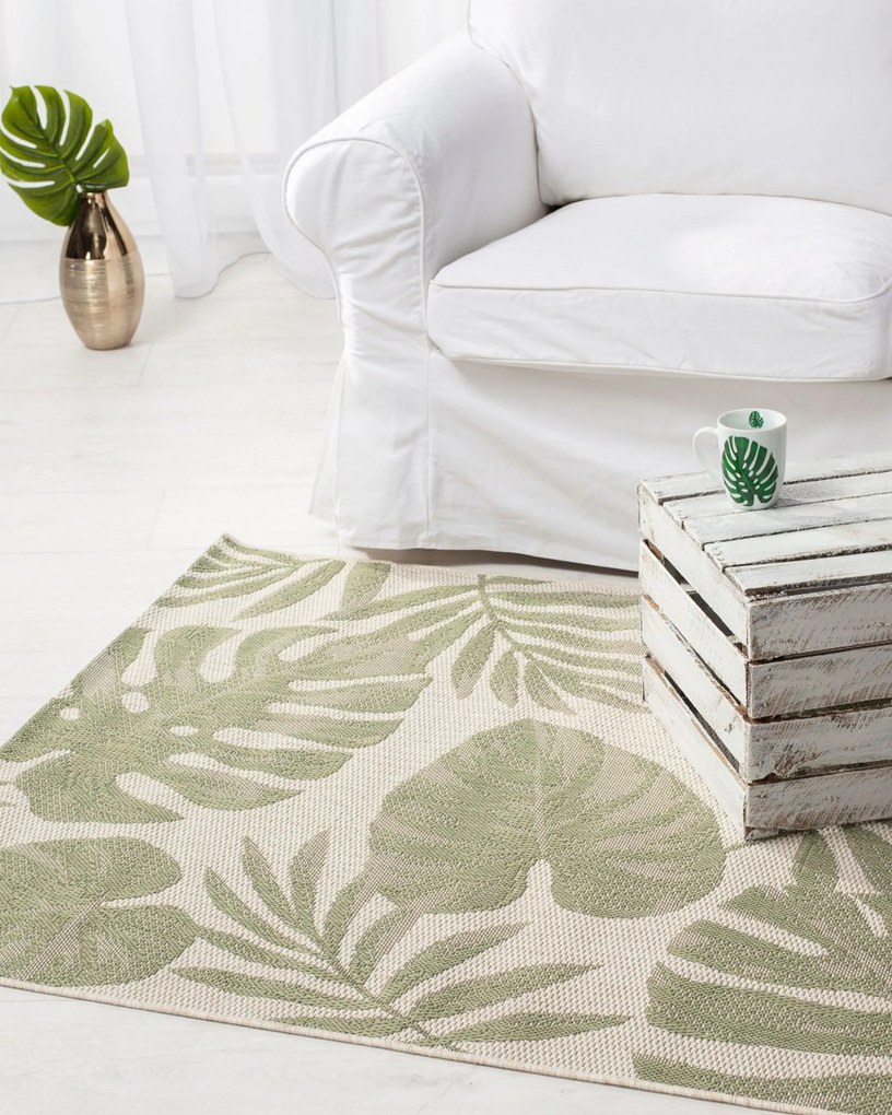 Dywan Cottage beige/ jungle green 120x170cm