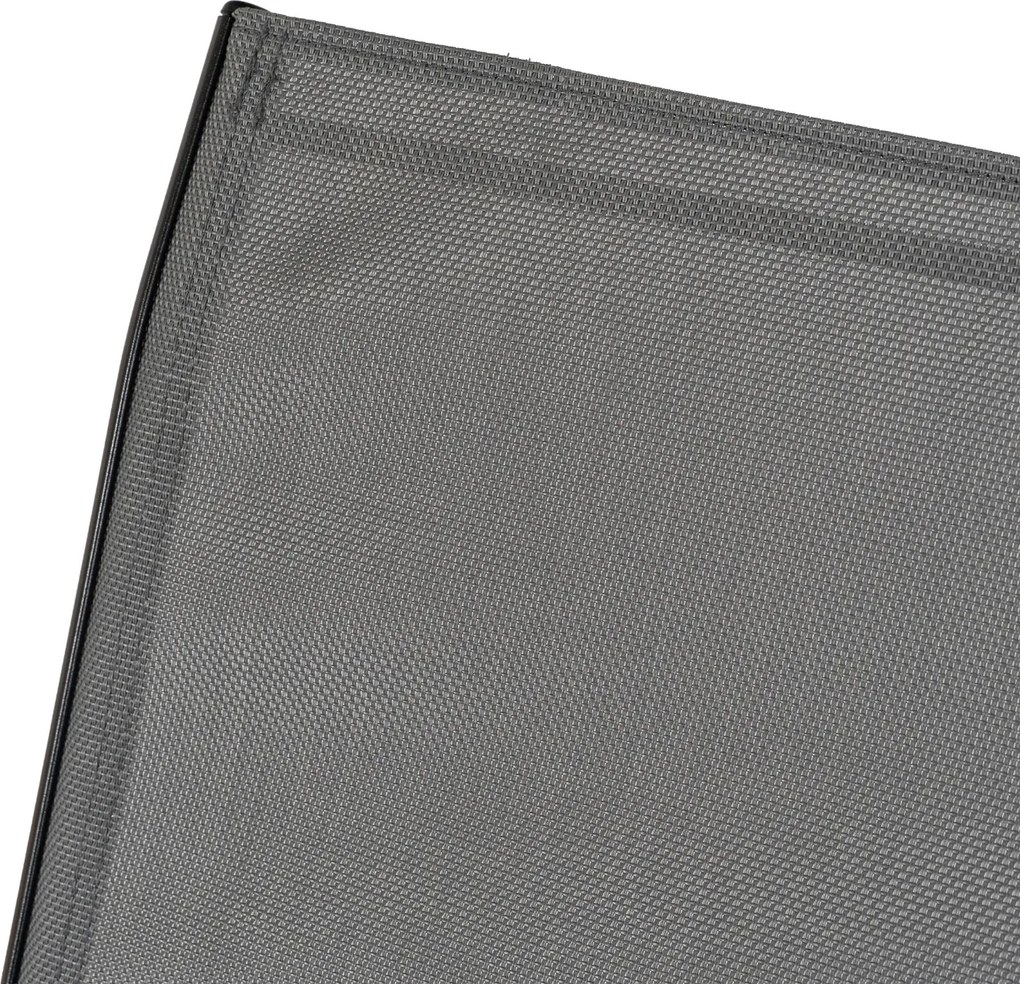 Zestaw Mebli Ogrodowych MINNESOTA Szary Ławka Krzesła Stolik Tarasowy Siatka Nowoczesny