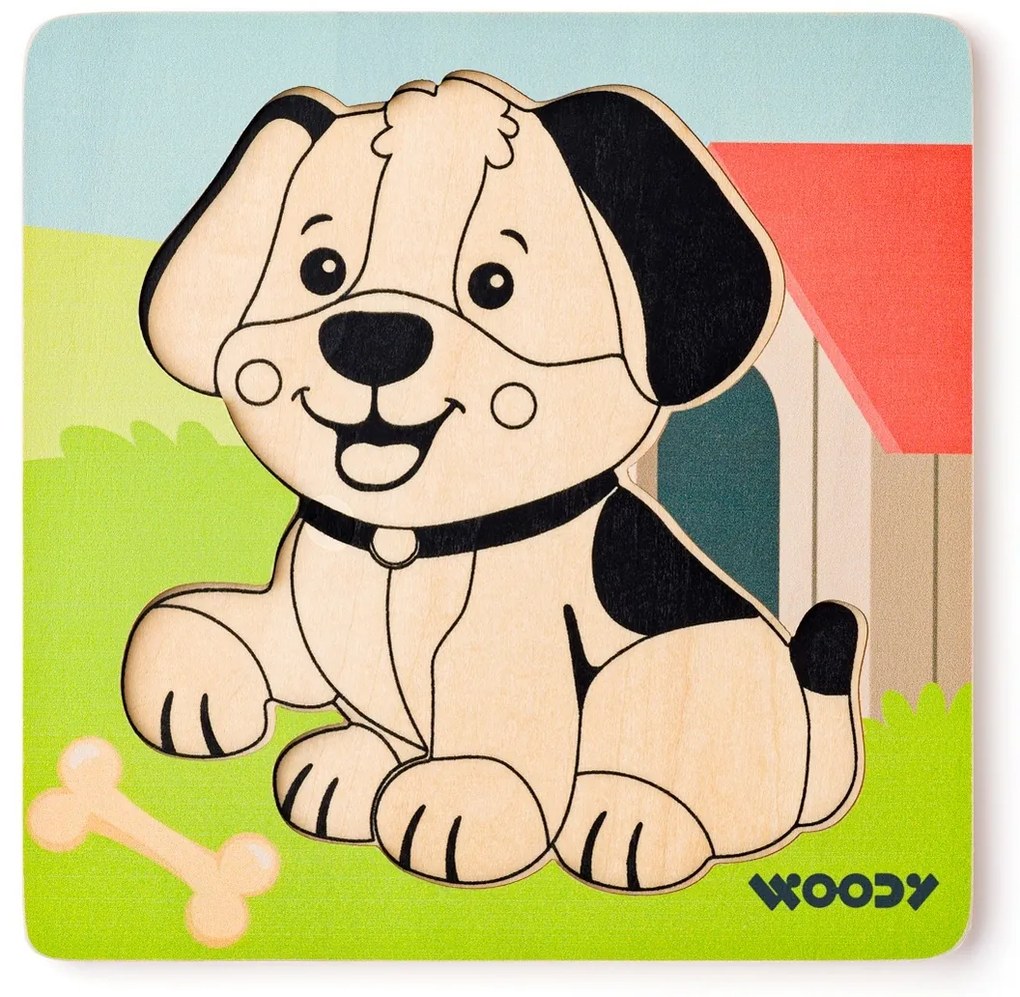 Woody Puzzle Baby Piesek