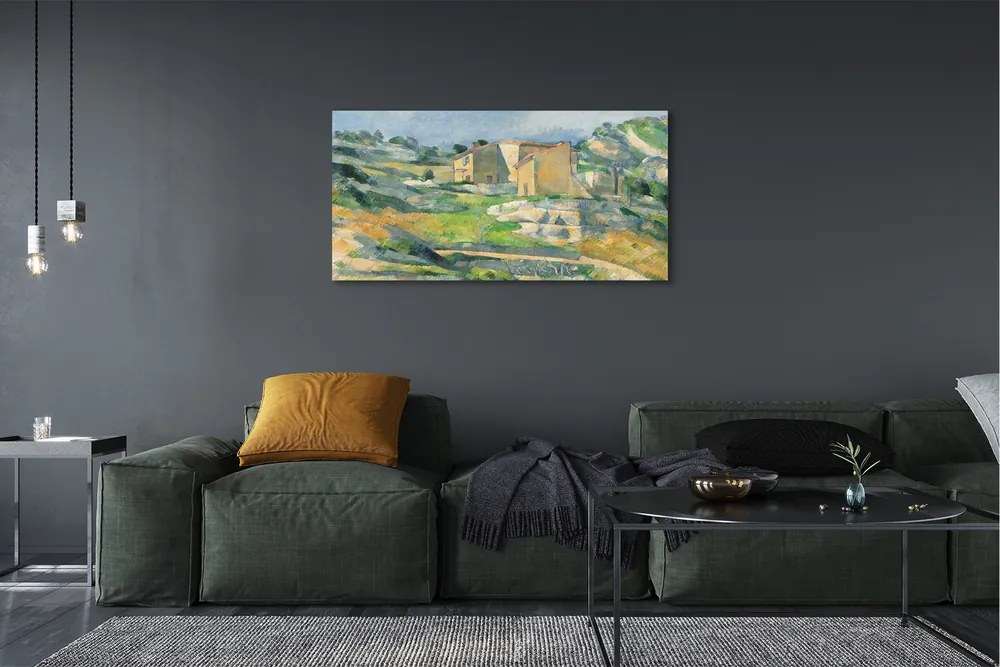 Fotoobraz na płótnie Domy w Prowansji - Paul Cézanne