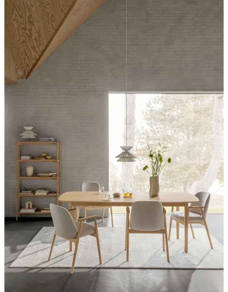 Regał w dekorze dębu w naturalnym kolorze 86x160x30 cm Braidwood – Actona