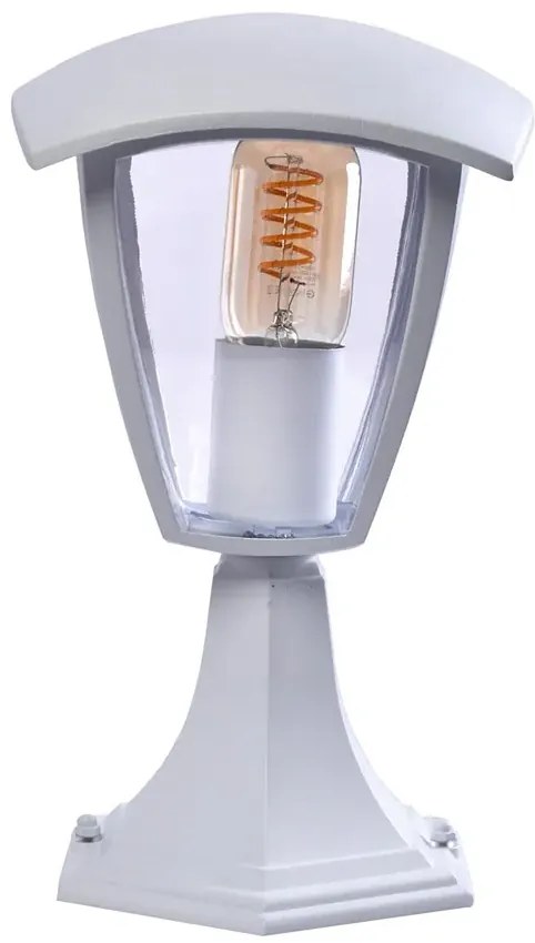 Mała lampa ogrodowa biała 3X N002 T0-C53