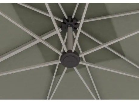 KNIRPS 320 x 320 cm - luksusowy wahadłowy parasol ogrodowy z drążkiem bocznym : Kolor parasola Knirps - Czerwony