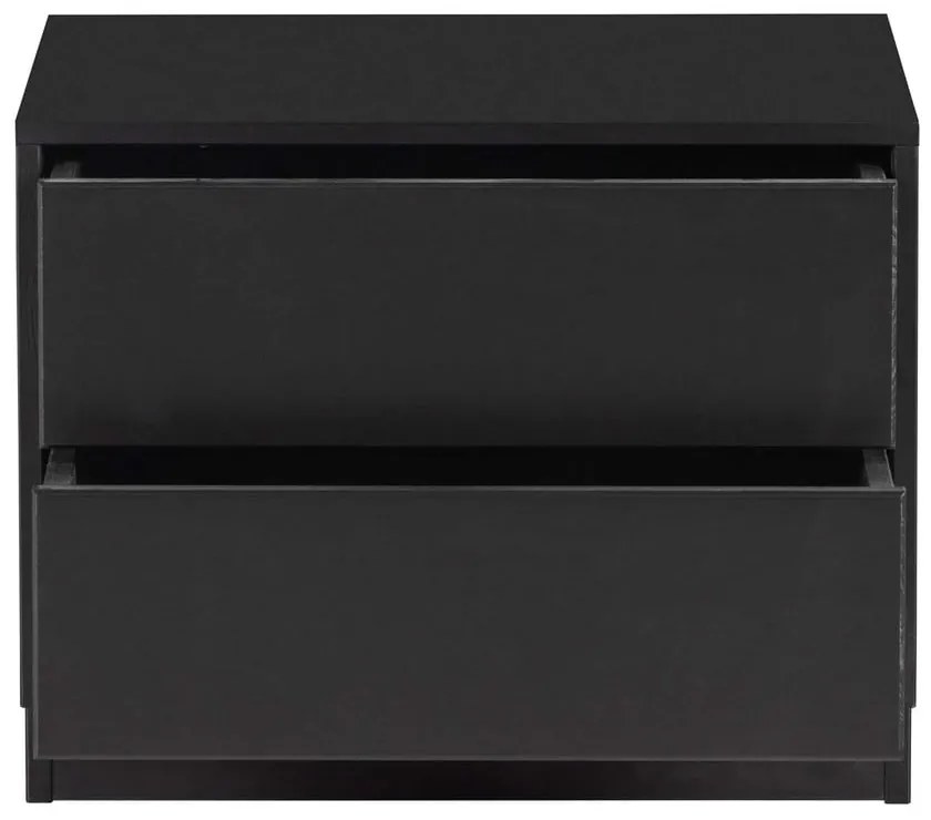 Czarna modułowa szafka pod TV z litego drewna sosnowego 50x40 cm Finca – WOOOD