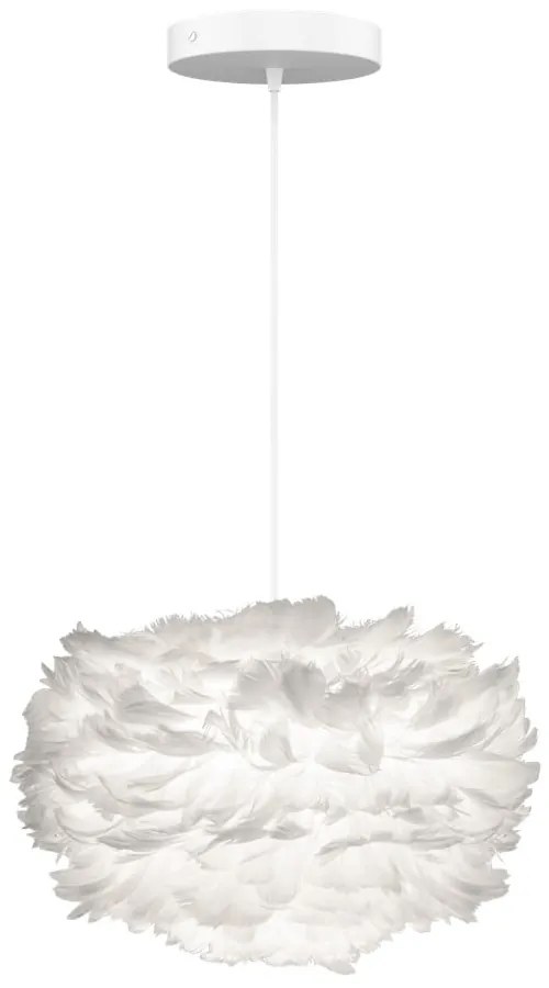 Biały kabel wiszący do lamp UMAGE Rosette, dł. 210 cm