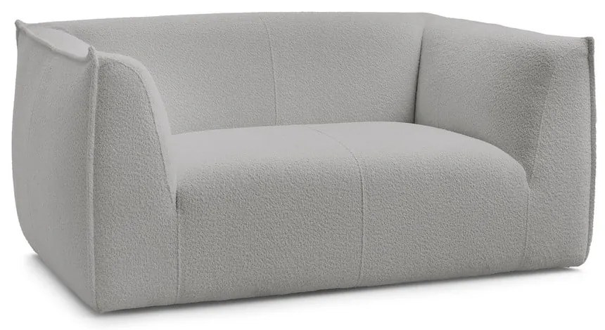 Jasnoszara sofa z materiału bouclé 170 cm Giorgia – Bobochic Paris