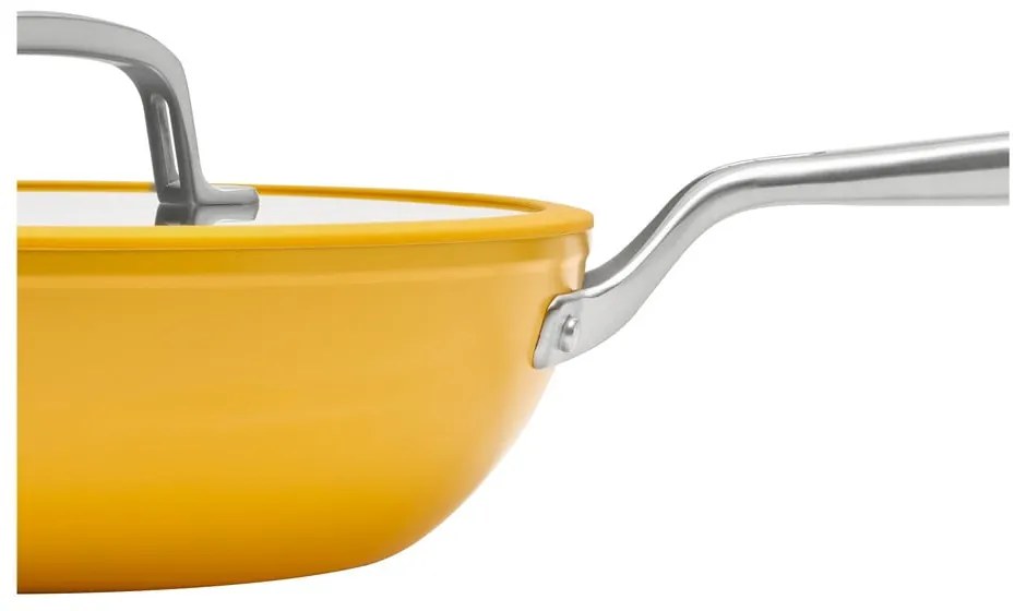 Patelnia z pokrywką/z powłoką ceramiczną wok ø 28 cm Meda 3.0 – FABINI