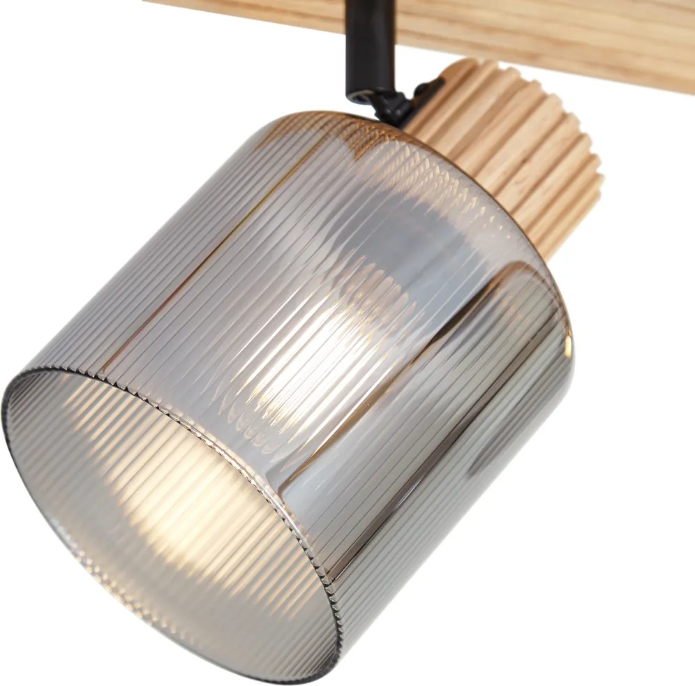 Inteligentny reflektor drewniany z przydymionym szkłem, 3-punktowy, obrotowy i przechylny, z WiFi G45 - Gracy