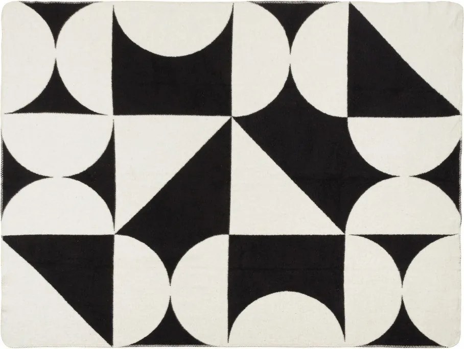 Czarno-kremowy koc 150x200 cm Tul – noo.ma