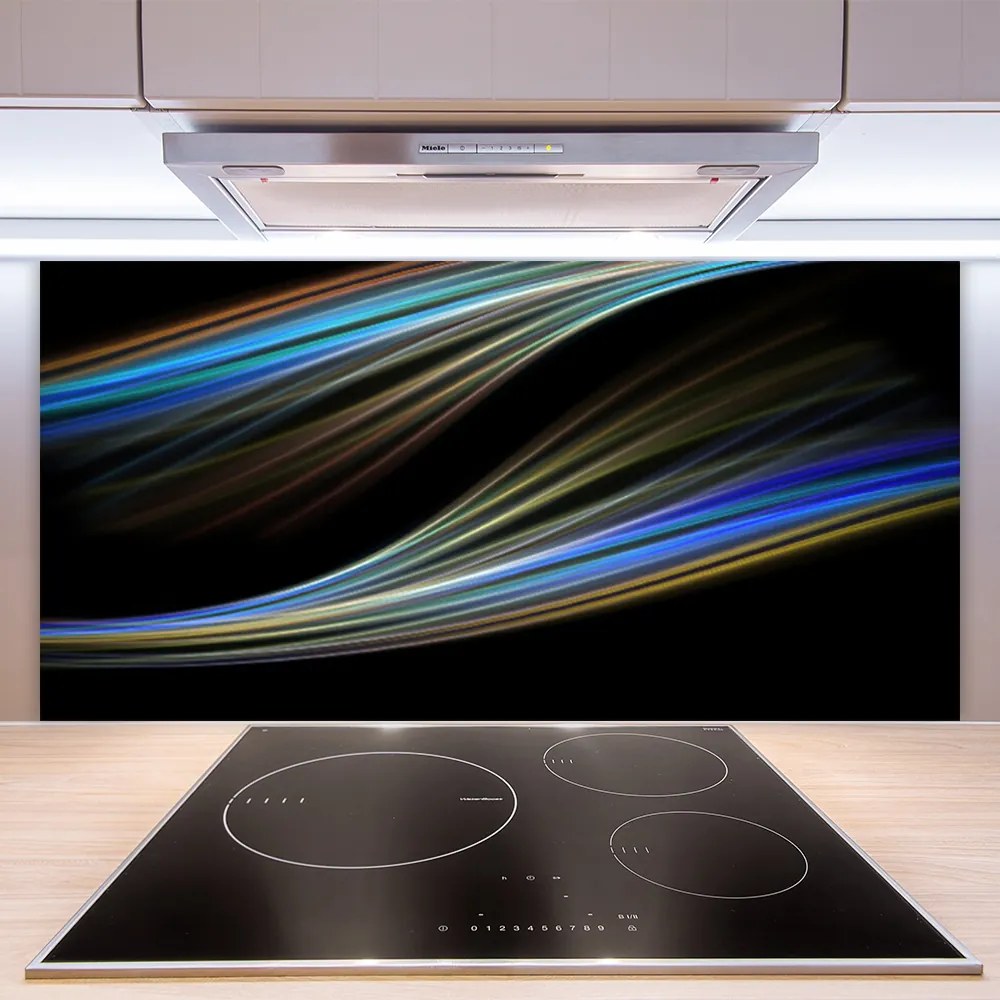 Panel Szklany do Kuchni Minimalistyczny Akcent Graficzny